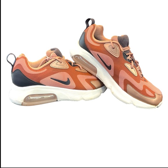 Nike Air Max 200 Holiday Sparkle Women's Running Shoe Metallic Red Bronze Sz 8.5 - Picture 1 of 14